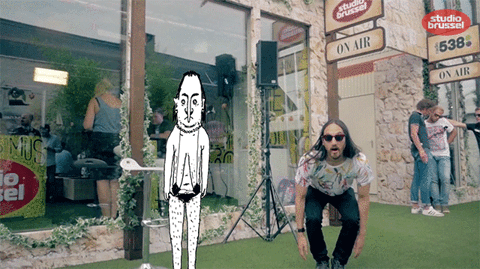 steve aoki festival GIF by Studio Brussel