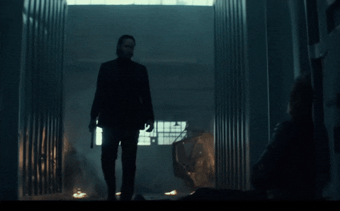 John Wick Shoots GIF