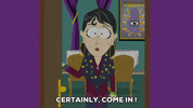 doorway purple wall GIF by South Park 