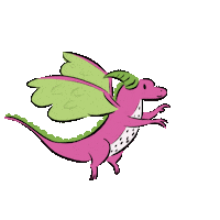 Happy Dragon Fruit Sticker by AndorasBubble