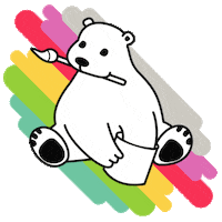 Bearky Sticker by Bearly Art