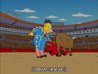 Episode 16 Bull GIF by The Simpsons