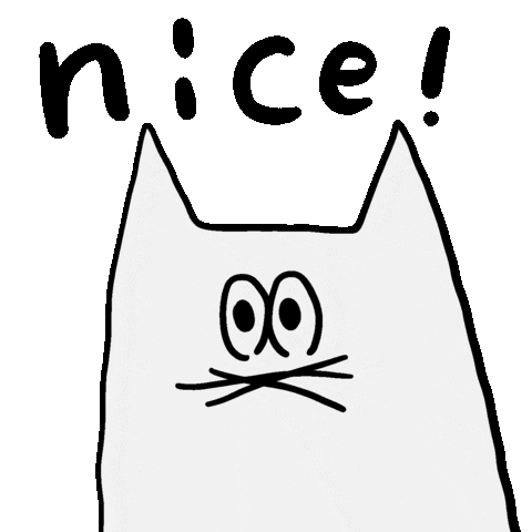 White Cat Sticker by Gunmaunofficial