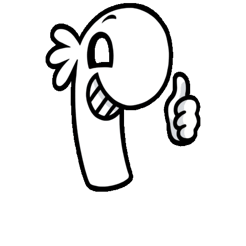 Thumb Up Paulchen Sticker by Paulberger