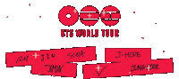 World Tour V Sticker