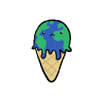 Sad Ice Cream Sticker