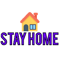 Stay Home Sticker by Provision Visuals