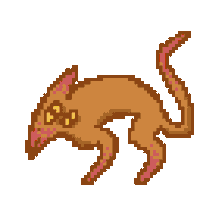 corvinanim cat dog pixelart angry Sticker
