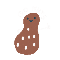 Nuts Peanut Sticker by Poca Poca Studio