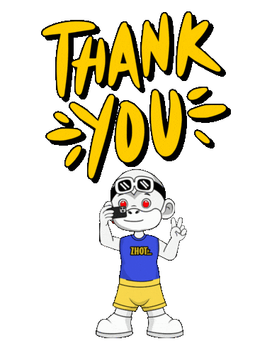 Thank You So Much Sticker by Zhot