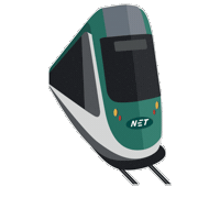 nettram tram nottingham trams nettram Sticker