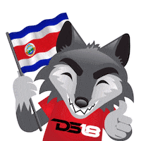 Costa Rica Flag Sticker by DS18