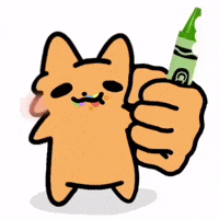 Pixipii fox silly crayon minifoxmeme GIF