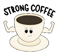 thedesigningpat coffee strong caffeine espresso Sticker
