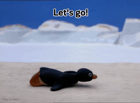 Lets Go Cheers GIF by Pingu