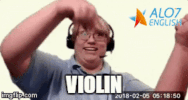 violin total physical response GIF by ALO7.com