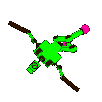 3D Robot Sticker