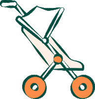 Zoe Strollers Sticker by Zoe Baby