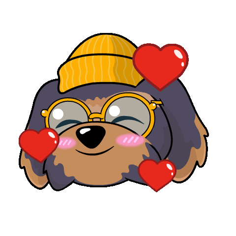 Happy I Love You Sticker by BoDoggos