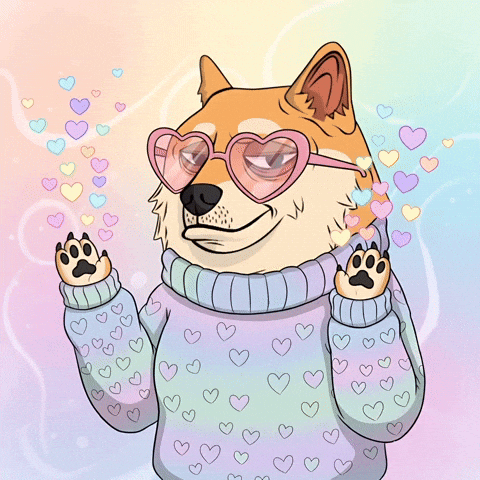 Shiba Inu Love GIF by Doge Pound