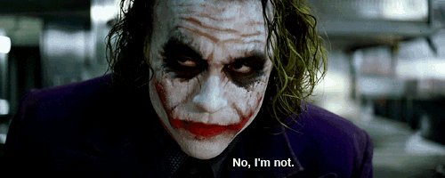 the dark knight only time joker is actually serious GIF by Maudit