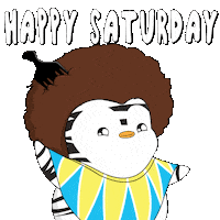 Saturday Morning Weekend Sticker by Pudgy Penguins