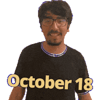 October Sticker