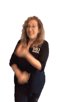 Happy Lets Go Sticker by 95.1 SHINE-FM