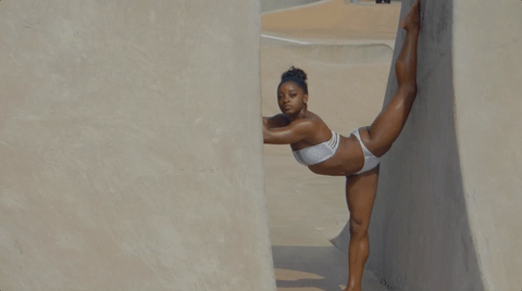 simone biles si swimsuit 2017 GIF by Sports Illustrated Swimsuit