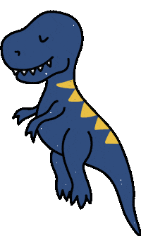 Sleepy Dinosaur Sticker by JAKO-O