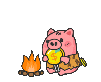 Fire Eat Sticker by JKOPAY