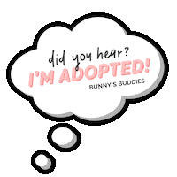 Adopted Sticker by Organic Bunny