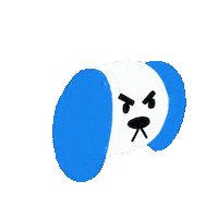 maxjuliab dog angry mad puppy Sticker