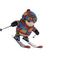 Winter Sports Skiing Sticker by ZaddyFi