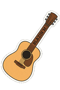 Guitar Sticker by BlazinMRanch