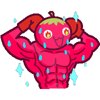 tigerwang gym flex muscle flexing Sticker