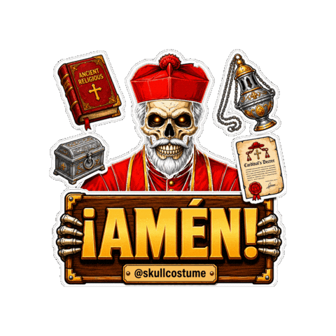 Halloween Skull Sticker