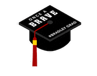 Commencement Sticker by Bradley University