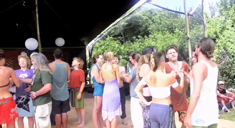 excited wave GIF by HuMandalas