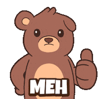 No Way Thumbs Down Sticker by BEARISH