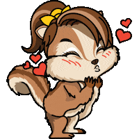 In Love Kiss Sticker by Nutchies Indonesia
