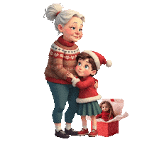 Christmas Day Grandmother Sticker