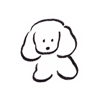teraoka_natsumi dog 犬 いぬ てらおかなつみ Sticker