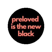 New Black Preloved Sticker by Yaga