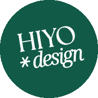 hiyodesign logo brand branding circle logo Sticker
