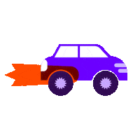 Younited-Credit car lets go adventure trip Sticker