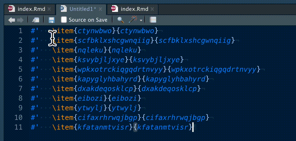 RobWiederst giphyupload r programming multi-cursor GIF