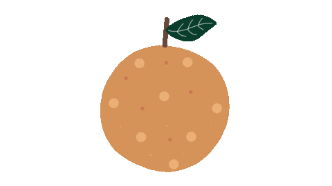 Orange Juice Fall Sticker