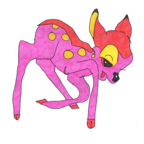Bambi Sticker by marina noseque