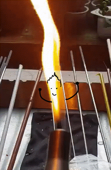 scarpyro giphyupload happy fire muscle GIF
